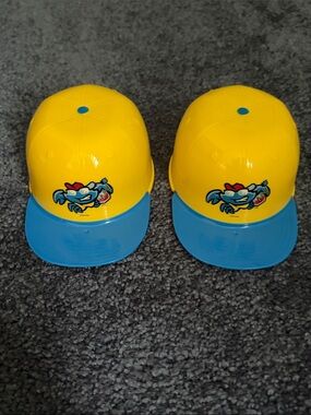Jersey Shore Blue Claws Ice Cream Helmet Boogie Boarding Crab 2020 logo Set of 2